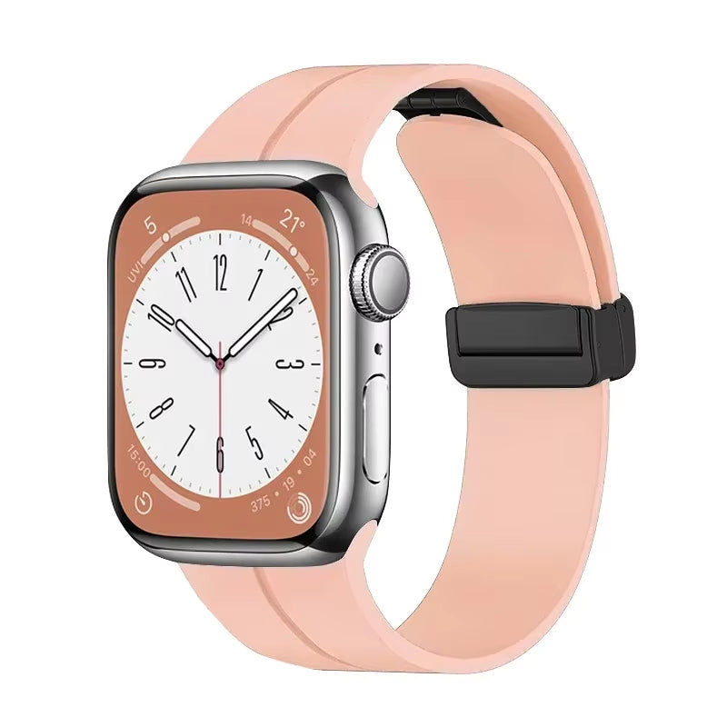 Magnetic Strap for Watch Ultra Band 49Mm 45 Mm Silicone Bracelet Iwatch Series 7 8 Se 6 5 3 44Mm 45Mm 40Mm 41Mm 42Mm 38Mm