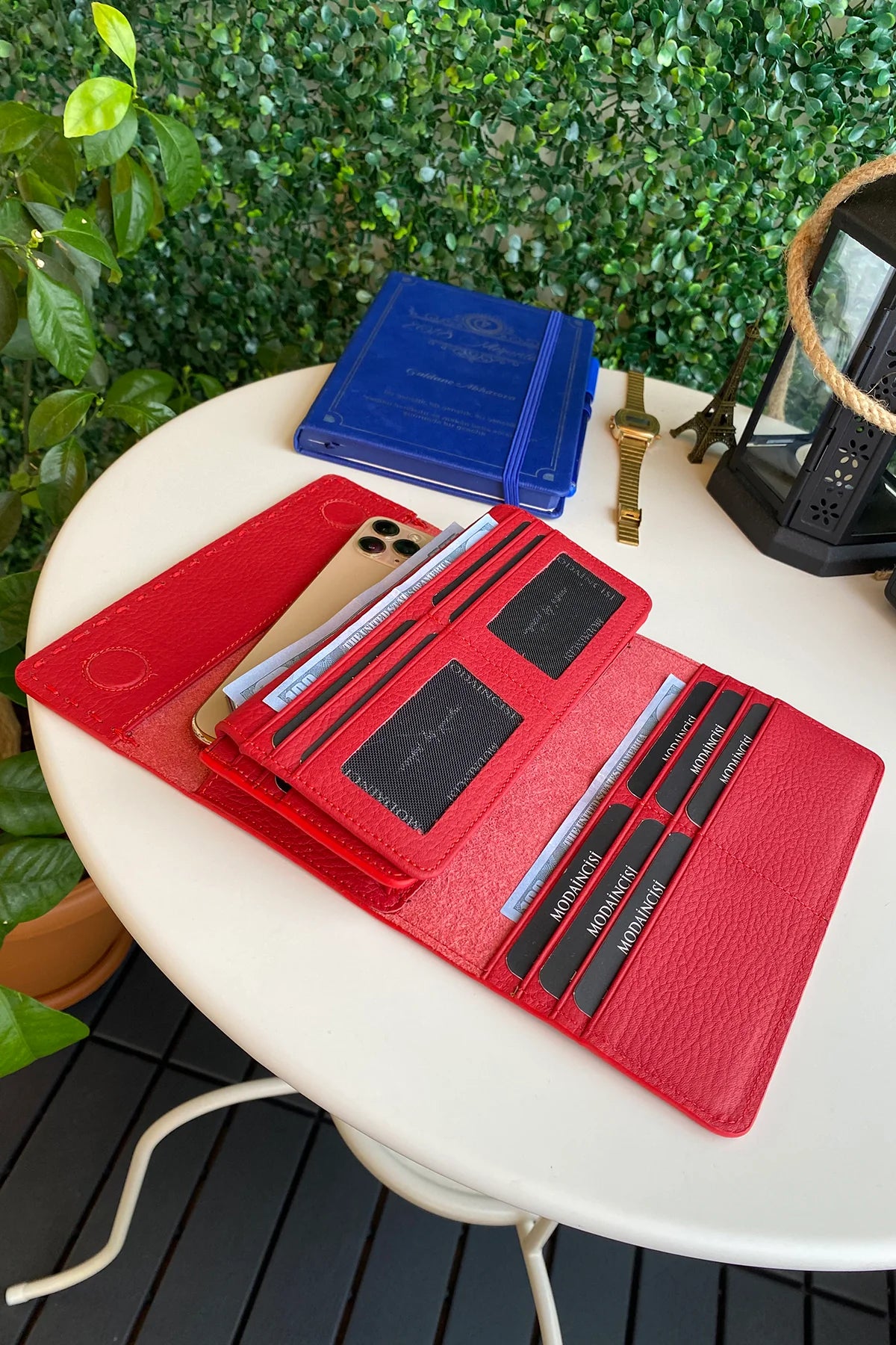 Tampa - Genuine Leather Large Wallet with Phone Compartment
