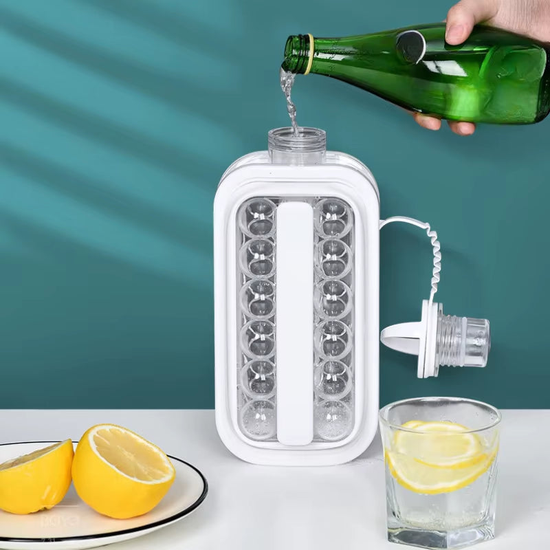 With Collapsible Ice Maker 2 in 1 Ice Hockey Puck Maker Grid Ice Cubes Ice Puck Mold Travel Travel Silicone Ice Grid