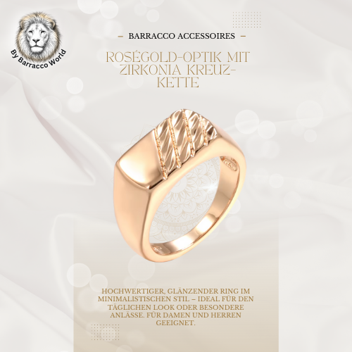 Ring – Roségoldener Unisex-Ring