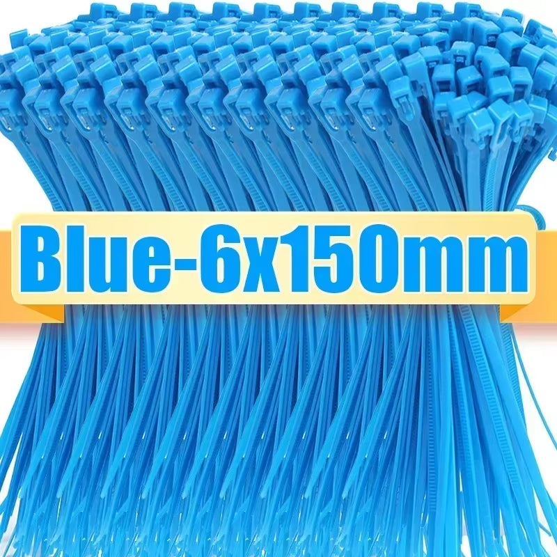 100/1000Pcs Releasable New Nylon Cable Ties Reusable Adjustable Self-Locking Loose Slipknot Zip Tie Organizer Binder Lock Straps