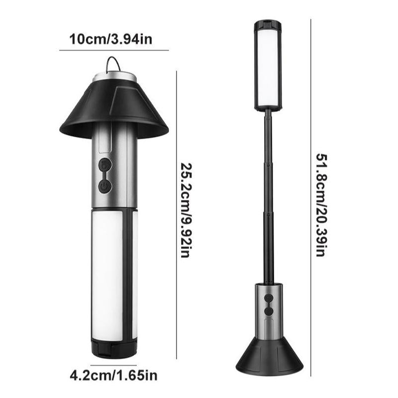 2 in 1 LED Work Light, 1 Count Portable Foldable Camping Light Flashlight, Multifunctional LED Light for Hiking, Camping, Fishing and Travel, Christmas Gift