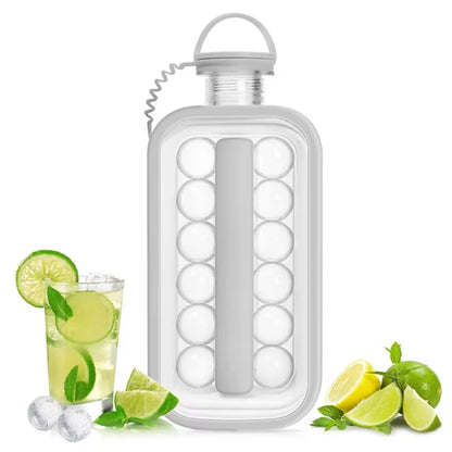 With Collapsible Ice Maker 2 in 1 Ice Hockey Puck Maker Grid Ice Cubes Ice Puck Mold Travel Travel Silicone Ice Grid