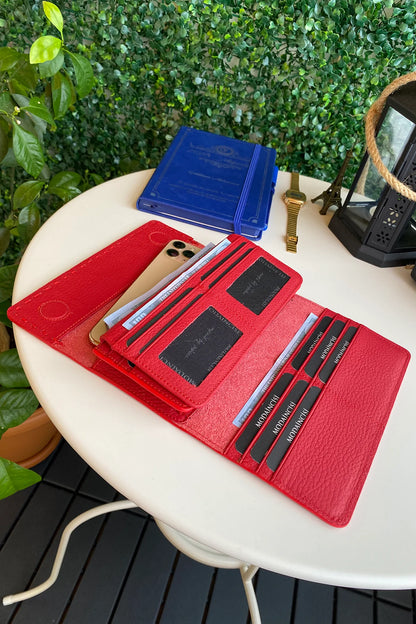 Tampa - Genuine Leather Large Wallet with Phone Compartment